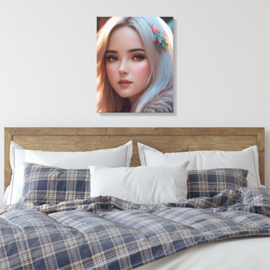 Lovely Face Canvas Afdruk (Insitu (Slaapkamer))