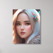 Lovely Face Canvas Afdruk (Voorkant)