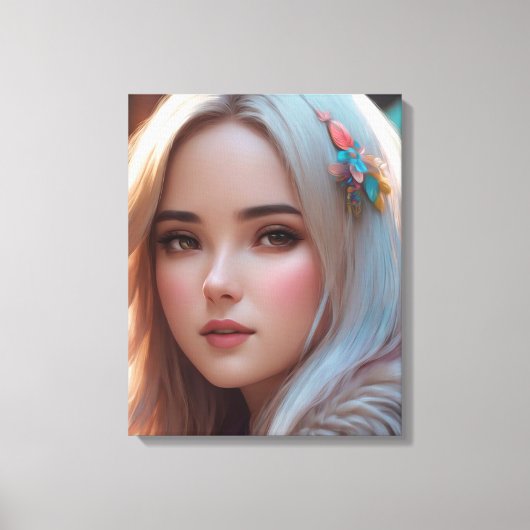 Lovely Face Canvas Afdruk (Voorkant)