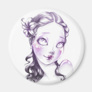Lovely face magneet