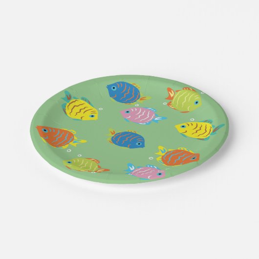 Lovely Fishes Papieren Bordje (Gekanteld)