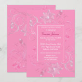 Lovely Floral Bridal Shower Kaart (Voorkant / Achterkant)