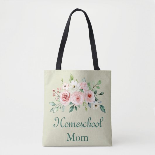 Lovely Floral Homeschool Mam Tas (Voorkant)
