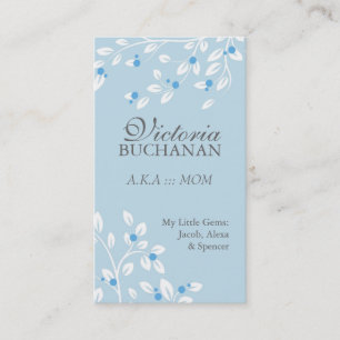 Lovely Floral mammie Card Contactkaartje