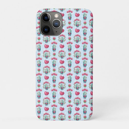 Lovely Floral Mason Jar Hearts Pattern Case-Mate iPhone Case (Achterkant)