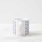Lovely Floral Mason Jar Hearts Pattern Espresso Kop (Achterkant)