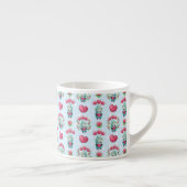Lovely Floral Mason Jar Hearts Pattern Espresso Kop (Rechts)