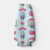 Lovely Floral Mason Jar Hearts Pattern Flesjeskoeler (Voorkant)