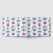 Lovely Floral Mason Jar Hearts Pattern Gastenboek (Volledig)