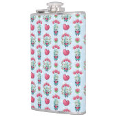 Lovely Floral Mason Jar Hearts Pattern Heupfles (Links)