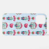 Lovely Floral Mason Jar Hearts Pattern iPhone Hoesje (Achterkant horizontaal)