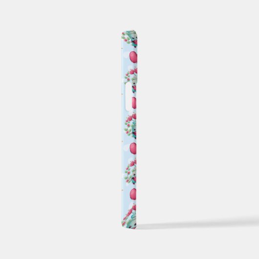 Lovely Floral Mason Jar Hearts Pattern iPhone Hoesje (Rechterkant)