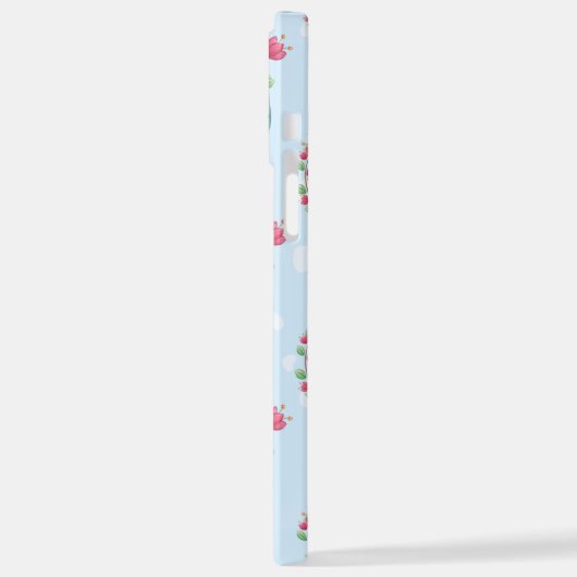 Lovely Floral Mason Jar Hearts Pattern iPhone Hoesje (Linkerkant)