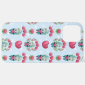 Lovely Floral Mason Jar Hearts Pattern iPhone Hoesje (Achterkant horizontaal)