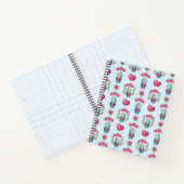 Lovely Floral Mason Jar Hearts Pattern Notitieboek (Binnen)