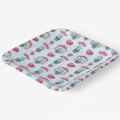 Lovely Floral Mason Jar Hearts Pattern Papieren Bordje (Gebogen)