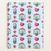 Lovely Floral Mason Jar Hearts Pattern Planner (Voorkant)