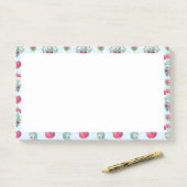 Lovely Floral Mason Jar Hearts Pattern Post-it® Notes (Op bureau)