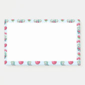 Lovely Floral Mason Jar Hearts Pattern Post-it® Notes (Voorkant)