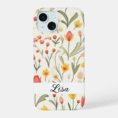 Lovely Floral Phone Case iPhone 15 Case (Achterkant)
