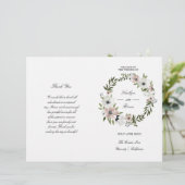 Lovely Floral - trouwprogramma (Staand voorkant)