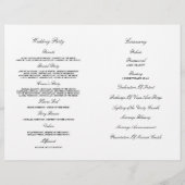 Lovely Floral - trouwprogramma (Achterkant)