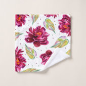 Lovely Floral Waterverf Bad Handdoek (Wasdoekje)