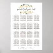 Lovely Florals | Waterverf Zitkaart Poster (Voorkant)