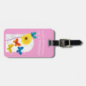 lovely flower tag -gerbera- bagagelabel (Voorkant horizontaal)