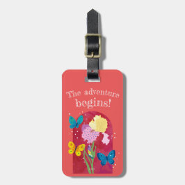 lovely flower tag -iris- bagagelabel