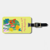 lovely flower tag -tulip- bagagelabel (Voorkant horizontaal)
