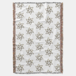 Lovely Flowery Throw Blanket Deken