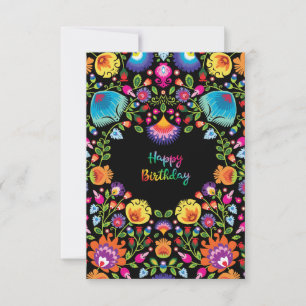 Lovely Folklore Happy Birthday Kaart