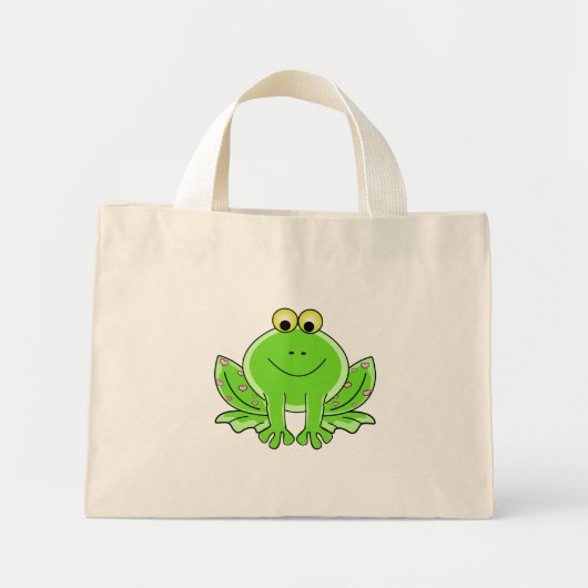 Lovely Frog Mini Tote Bag (Voorkant)