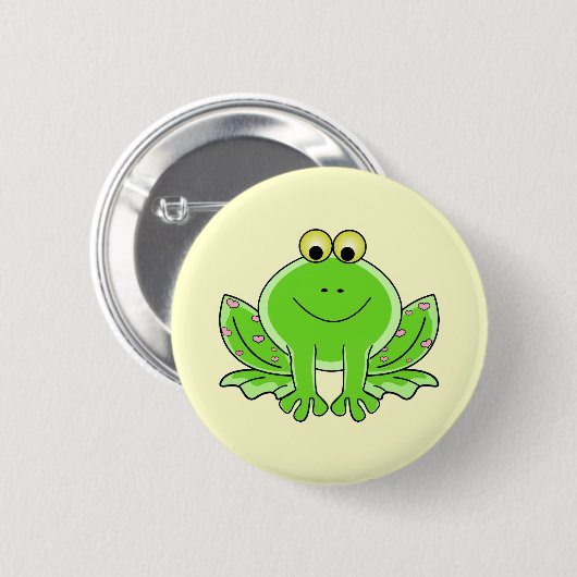 Lovely Frog Ronde Button 5,7 Cm (Voorkant /achterkant)
