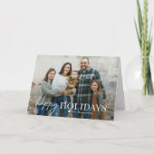 Lovely Frost Prettige feestdagen Folded Photo Card (Voorkant)