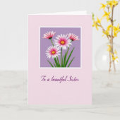 Lovely Fuchsia Floral Mother Card Kaart (Gele Bloem)
