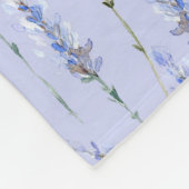 Lovely Garden of Lavender Sprigs - Monogrammed Fleece Deken (Hoek)