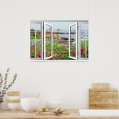 LOVELY GARDEN UITZICHT OCEAN COVE POSTER (Keuken)