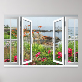 LOVELY GARDEN UITZICHT OCEAN COVE POSTER