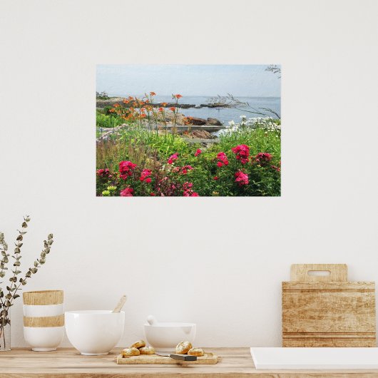 LOVELY GARDEN UITZICHT OCEAN COVE POSTER (Keuken)