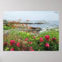 LOVELY GARDEN UITZICHT OCEAN COVE POSTER