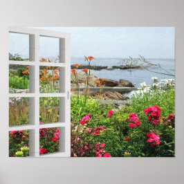 LOVELY GARDEN UITZICHT OCEAN COVE POSTER