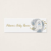 Lovely Ghost Halloween Baby shower Diaper Raffle Mini Visitekaartjes (Voorkant)