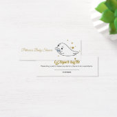 Lovely Ghost Halloween Baby shower Diaper Raffle Mini Visitekaartjes (Bureau)