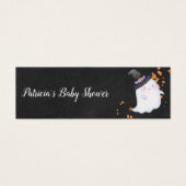Lovely Ghost Halloween Baby shower Diaper Raffle Mini Visitekaartjes (Voorkant)