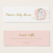 Lovely Ghost Halloween Baby shower Diaper Raffle Mini Visitekaartjes (Voorkant /achterkant)