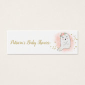 Lovely Ghost Halloween Baby shower Diaper Raffle Mini Visitekaartjes (Voorkant)