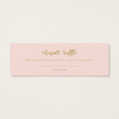 Lovely Ghost Halloween Baby shower Diaper Raffle Mini Visitekaartjes (Achterkant)