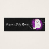 Lovely Ghost Halloween Baby shower Diaper Raffle Mini Visitekaartjes (Voorkant)